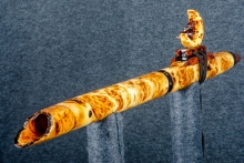 Yellow Cedar Burl Native American Flute, Minor, Mid A#-4, #P2I (5)